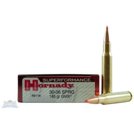 Hornady 30-06 165gr GMX Superformance Ammunition 20rds- - -8116