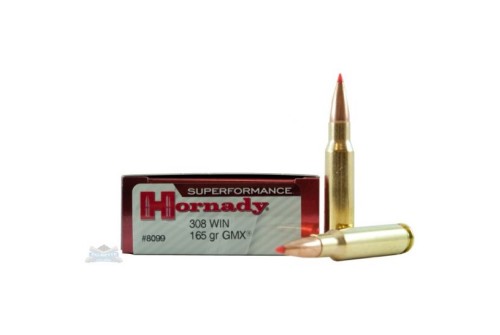 Hornady 308 Win 165gr GMX Superformance Ammunition 20rds- - -8099