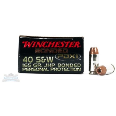 Winchester 40 S&W 165gr PDX1 Pistol Ammunition 20rds - S40SWPDB