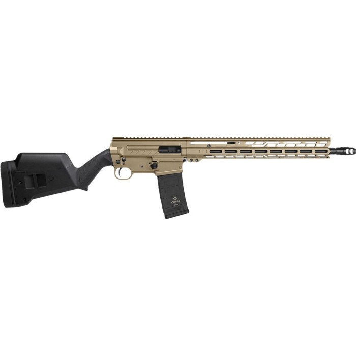 CMMG Dissent BR4 CA Compliant 9mm Luger Rifle with 16.10" Coyote Tan Cerakote Barrel - 94AC80FCT