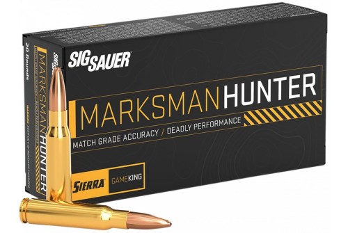 Sig Sauer Marksman Hunter 6.5 Creedmoor, 130gr, Gameking Boat Tail Hollow Point, 20rd Box