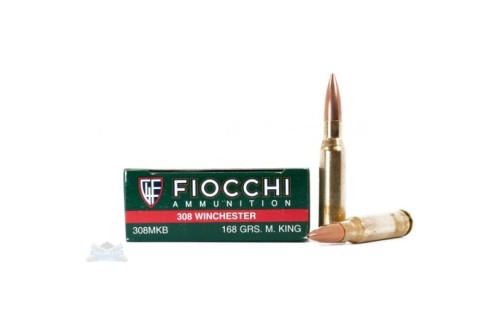 Fiocchi 308 168gr BTHP Match King Ammunition 20rds - 308MKB