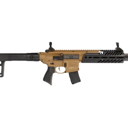 Sig Sauer Airguns MCX Canebrake CO2 177 Pellet, Flat Dark Earth Rec, Black Furniture, 30rd