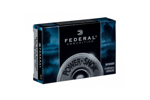 Federal 16ga 2.75" Max 12 Pellets 1 Buck Power-Shok Shotshell Ammunition 5 Shells - F164 1B