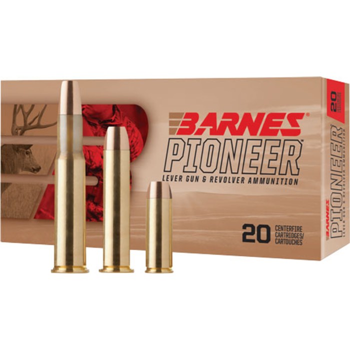 Barnes .357 Magnum 140 Grain Flat Nose Brass Cased Pistol Ammo, 20 Rounds, 32141