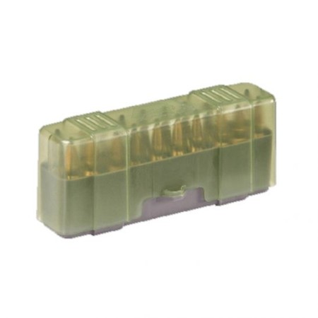 Plano Ammunition Box, Holds 20 Rounds of .220/.243/.257/.270/.300/.308/.444 Rifle Rounds, Charcoal/Green 122920