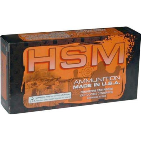 HSM Ammunition 6mm Creedmoor 95 Grain Jacketed Soft Point Rifle Ammo, 20 Rounds, 6Creedmoor-5-N