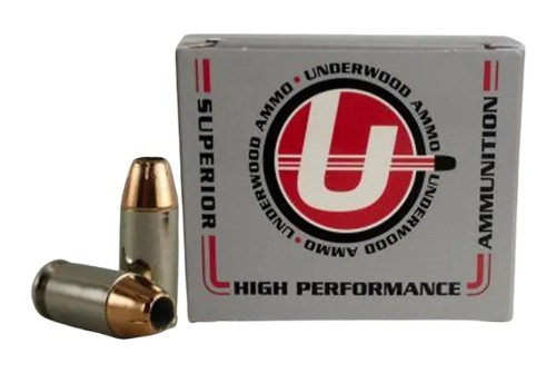 Underwood Ammo .45 Super 230 Grain Jacketed Hollow Point Nickel Plated Brass Cased Pistol Ammo, 20 Rounds, 624