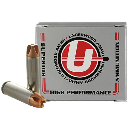 Underwood Ammo .500 S&W Magnum 350 Grain Solid Monolithic Nickel Plated Brass Cased Pistol Ammo, 20 Rounds, 839