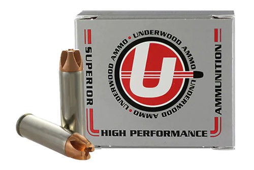 Underwood Ammo .500 S&W Magnum 350 Grain Solid Monolithic Nickel Plated Brass Cased Pistol Ammo, 20 Rounds, 839