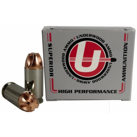 Underwood Ammo .45 Super 200 Grain Solid Monolithic Nickel Plated Brass Cased Pistol Ammo, 20 Rounds, 824