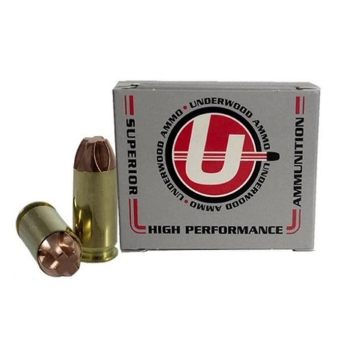 Underwood Ammo .460 Rowland 200 Grain Solid Monolithic Brass Cased Pistol Ammo, 20 Rounds, 827