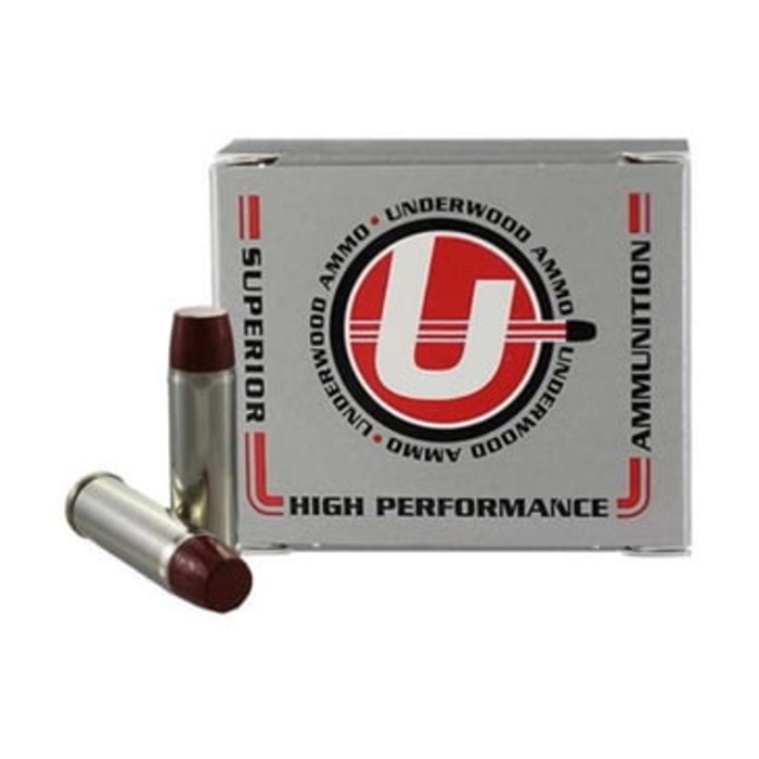 Underwood Ammo .454 Casull 360 Grain Coated Hard Cast Nickel Plated Brass Cased Pistol Ammo, 20 Rounds, 738