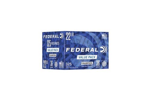 FEDERAL CHAMPION 22LR 36GR LEAD HP 325/10