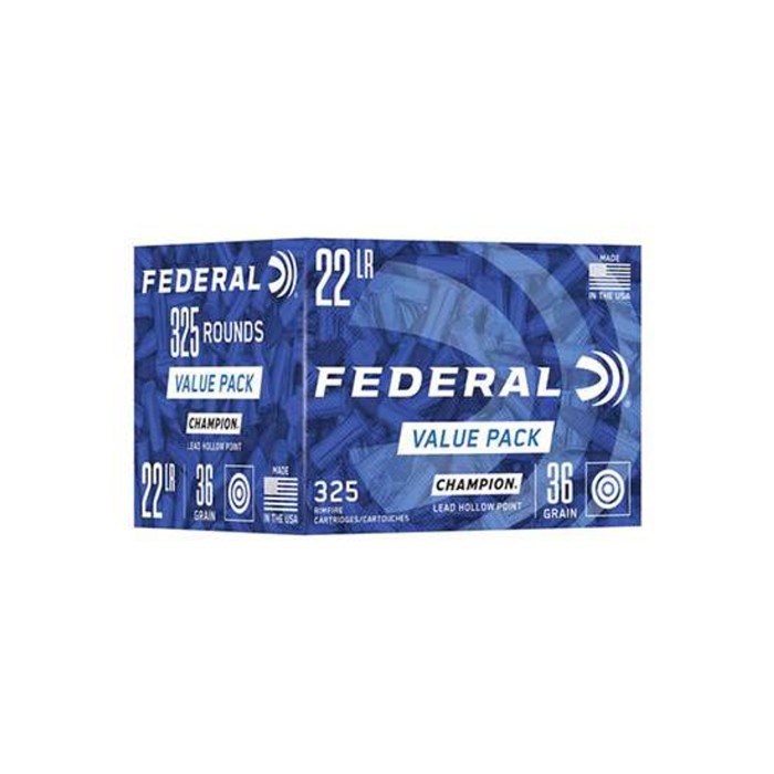 FEDERAL CHAMPION 22LR 36GR LEAD HP 325/10