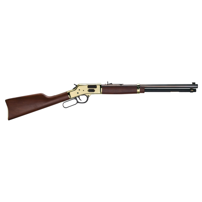 Henry H006GC Side Gate 45 Colt (LC) 10+1 20" Blued Octagon Barrel, Polished Brass Rec, American Walnut Stock, Adj. Sight