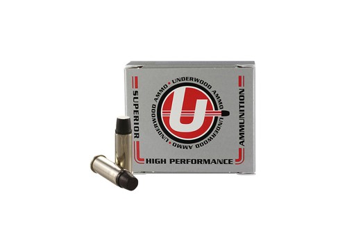 Underwood Ammo .44 Special 255 Grain Coated Hard Cast Nickel Plated Brass Cased Pistol Ammo, 20 Rounds, 737