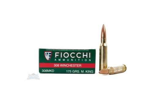 Fiocchi 308 175gr BTHP MatchKing Ammunition 20rds - 308MKD