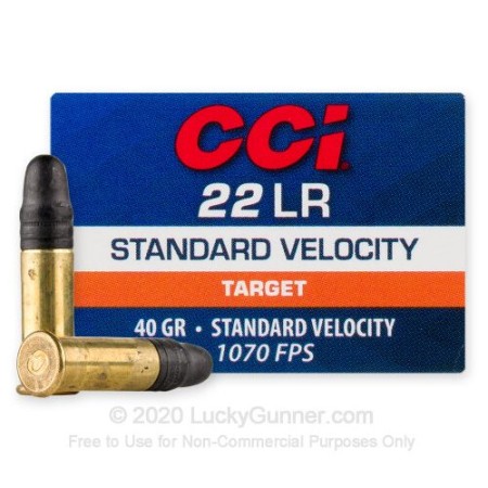 CCI .22LR Lead Round Nose 40 GN LRN Ammo - 5000 round case