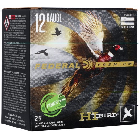 Federal Hi-Bird Fiber-Wad 12 GA #5 Shot 1-1/4 oz 25-Rounds