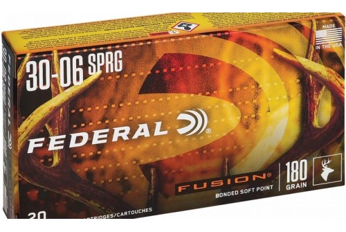 Federal Fusion 30-06 Springfield Ammo 180 Grain Pulymer Tipped