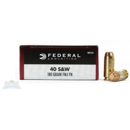 Federal 40 S&W 180gr FMJ Champion Ammunition 50rds - WM5223