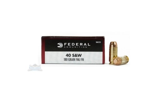 Federal 40 S&W 180gr FMJ Champion Ammunition 50rds - WM5223