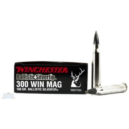 Winchester 300 Win Magnum 180gr Ballistic Sivertip Rifle Ammunition 20rds - SBST300