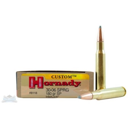 Hornady 30-06 180gr SP Custom Ammunition 20rds - 8118