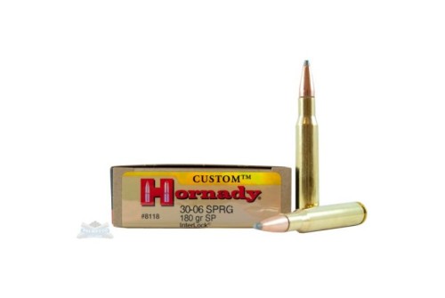 Hornady 30-06 180gr SP Custom Ammunition 20rds - 8118