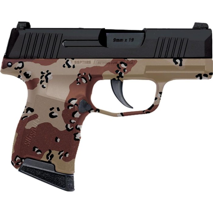 Sig Sauer P365 Optic-Ready 9mm 3.10" 10rds, Chocolate Chip Hydro Dip