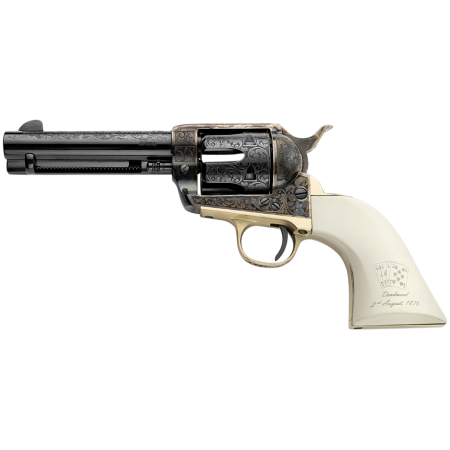 Pietta (emf Company Inc) Great Western Ii, 357 Magnum 4.75" 6rd Blued/White