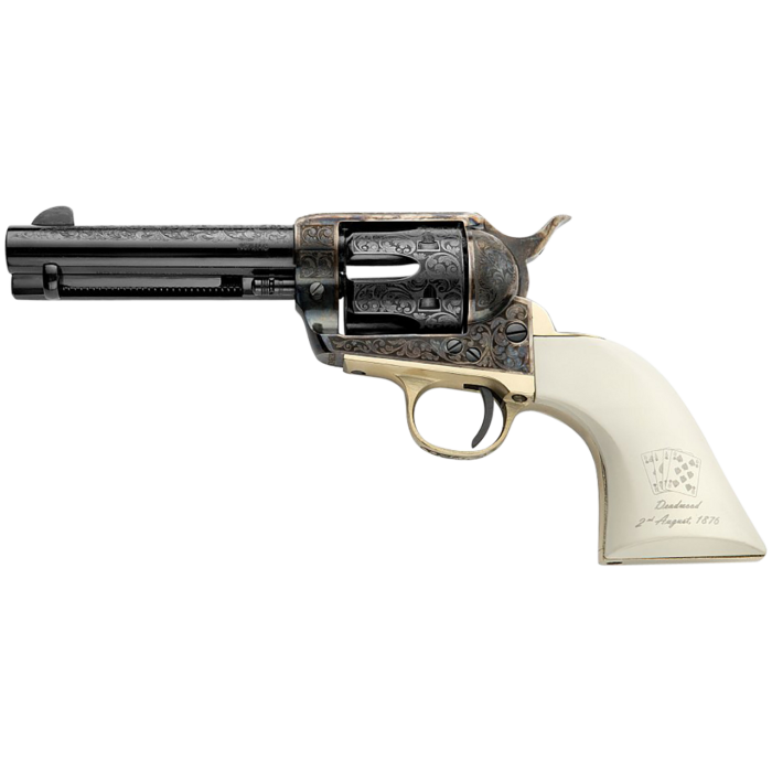 Pietta (emf Company Inc) Great Western Ii, 357 Magnum 4.75" 6rd Blued/White