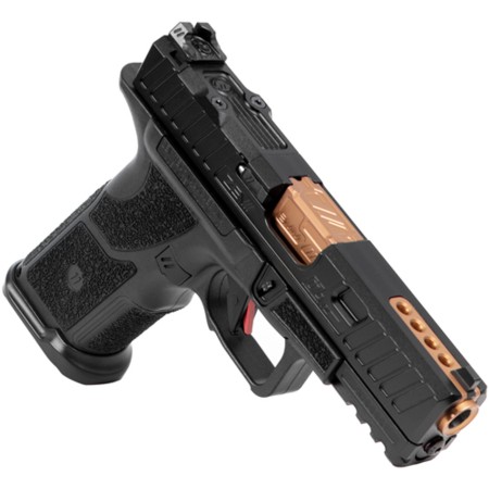 ZEV OZ9V2 ELITE HYPERCOMP 9MM PISTOL 17RD XGRIP BLACK/BRONZE