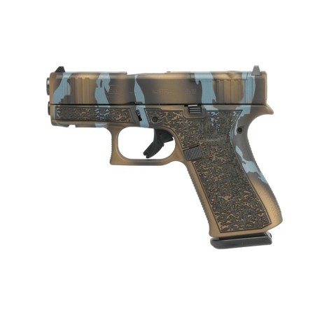 Glock G43X Urban Blue Tiger 9mm 3.39