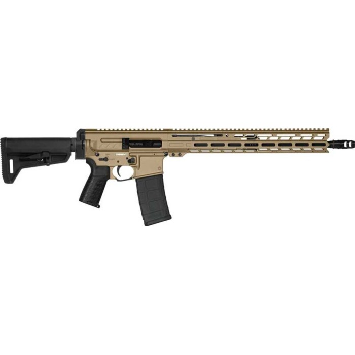 CMMG RIFLE DISSENT MK4 5.56MM 16" 30RD SL-K ADJ STOCK TAN