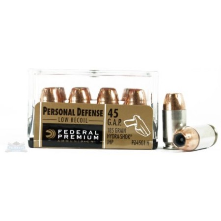 Federal 45 GAP 185gr Hydra-Shok Ammunition 20rd- - -PD45G1