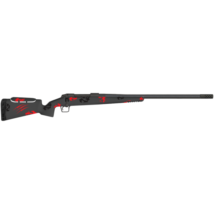 Fierce Firearms Carbon Rival FP 7mm-08 Remington Bolt Action Rifle, Blood Red Camo - FCRFP7MM0820BR