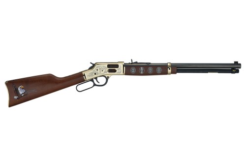 Henry Eagle Scout Centennial Tribute Edition Side Gate Polished Hardened Brass Lever Action Rifle - 44 Magnum - 20in