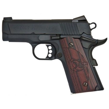 Colt 1911 Defender 45 ACP 7+1 Semi Auto Hammer Fired Pistol, Blue - O7800XE