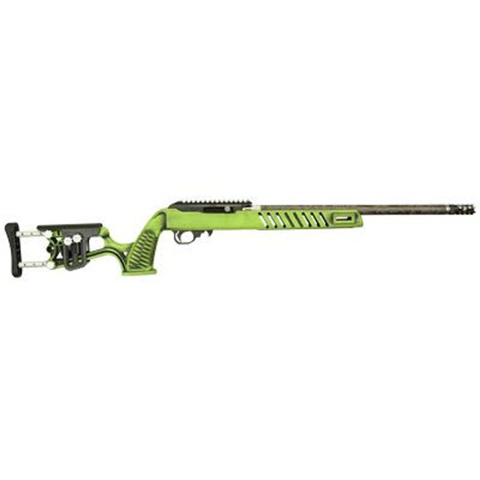 Black Rain Ordnance Bro23081403 Professional  22 LR 10+1 18.50" Barrel, Optics Mount, Zombie Green Battleworn Adj. Luth-Ar Mca-22 Chassis, Milled Flash Hider