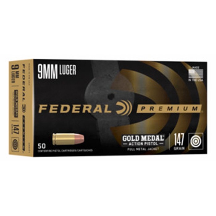 Federal Gold Medal .40 S&W 180 gr Ammo FMJ - 50rds - GM40AP1