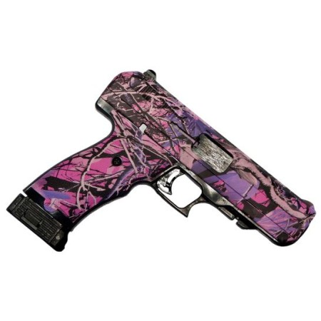 HiPoint 34010PI JCP  40 SW 101 4.50 Black Steel Barrel HydroDipped Pink Camo Serrated Steel Slide HydroDipped Pink Camo Polymer Frame wPicatinny Rail  Grip UPC: 752334010094