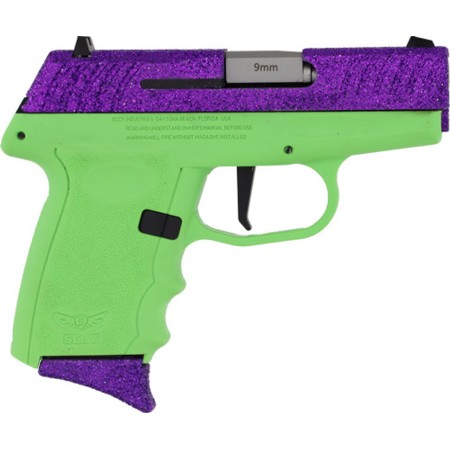 SCCY DVG1-GLITTER PISTOL 9MM 10RD DRAGONFLY PURPLE SLIDE