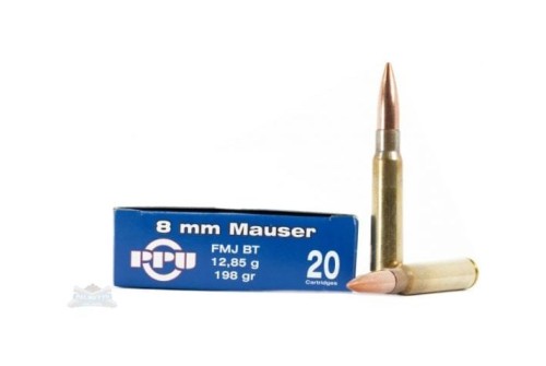 PPU Rifle Ammunition 8mm Mauser 198 GR SP 20/Box PP811