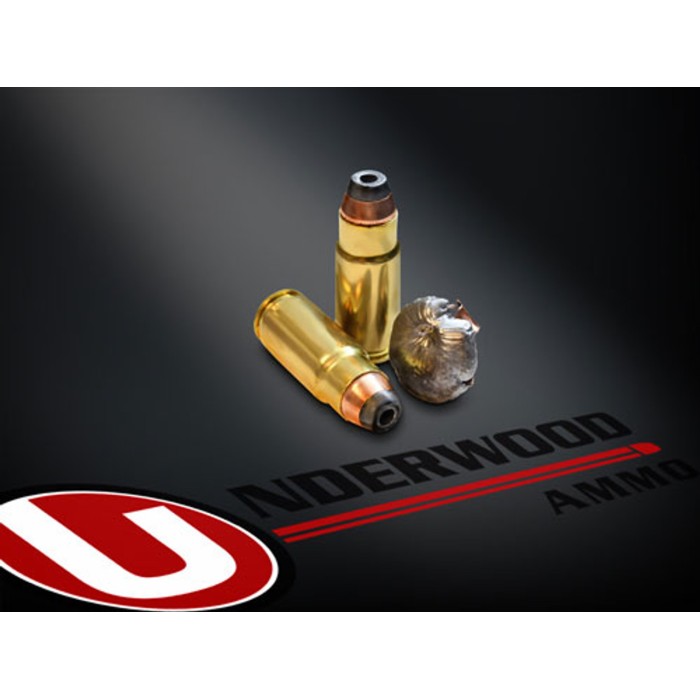 Underwood Ammo .429 DE 240 Grain Jacketed Hollow Point Brass Cased Centerfire Pistol Ammo, 20 Rounds, 170