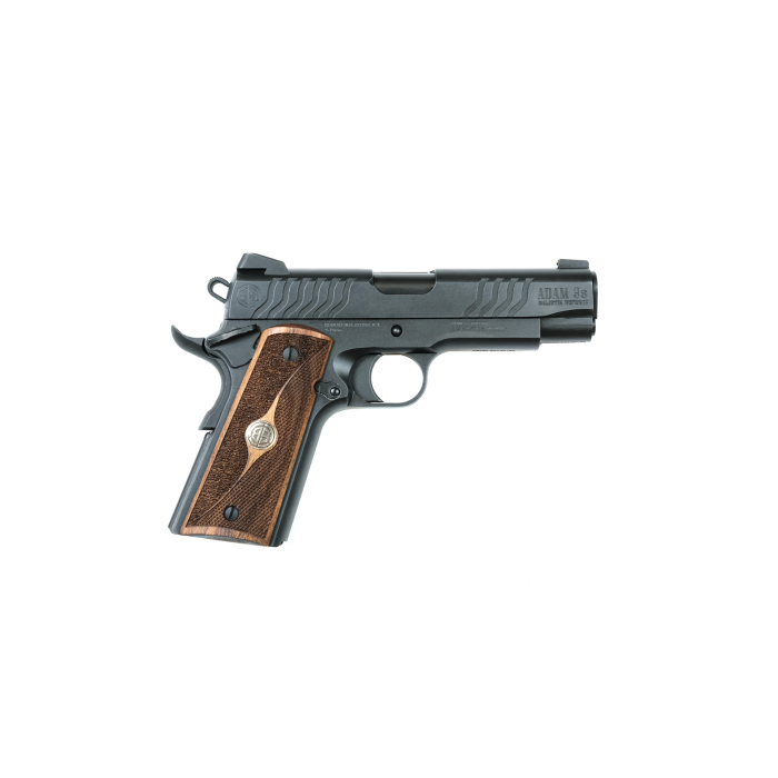 GForce Balistik Defense Adam 1911 9mm, 5" Barrel, Black, Walnut Grip, 9rd