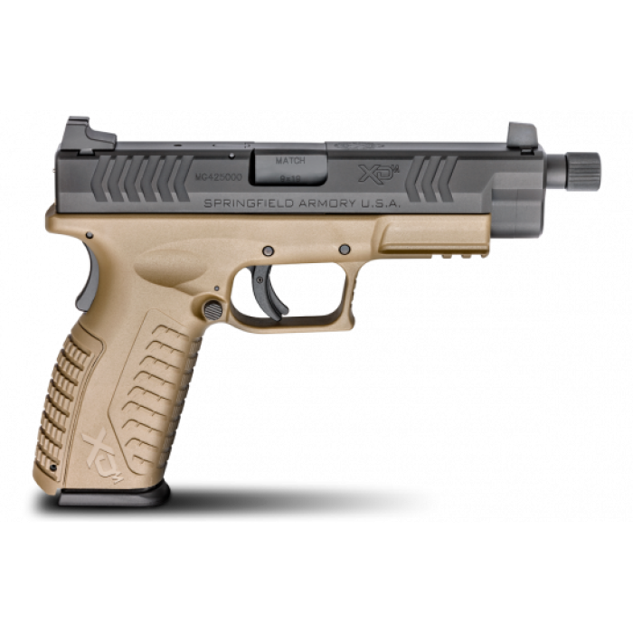 Springfield Armory Pistol XDM 9mm FDE Threaded Barrel 4.5" u2013 XDMT9459FDEHCE