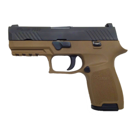 Sig Sauer Pistol P320 Compact 9mm FDE Frame Contrast Sights 320C-9-T-FDE