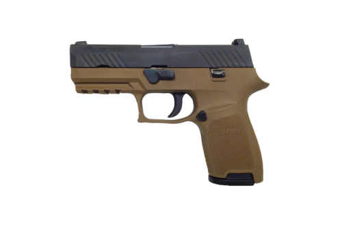 Sig Sauer Pistol P320 Compact 9mm FDE Frame Contrast Sights 320C-9-T-FDE